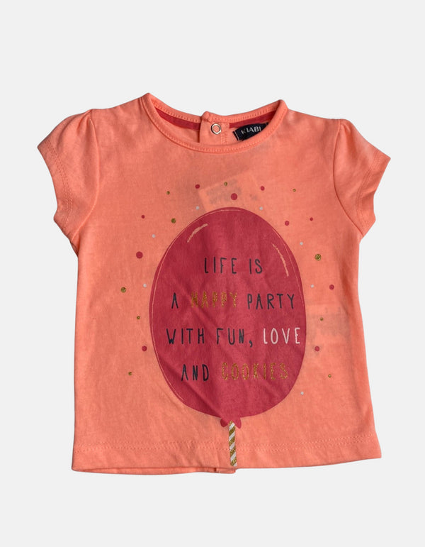 Baby Graphic T-Shirt with Balloon Print